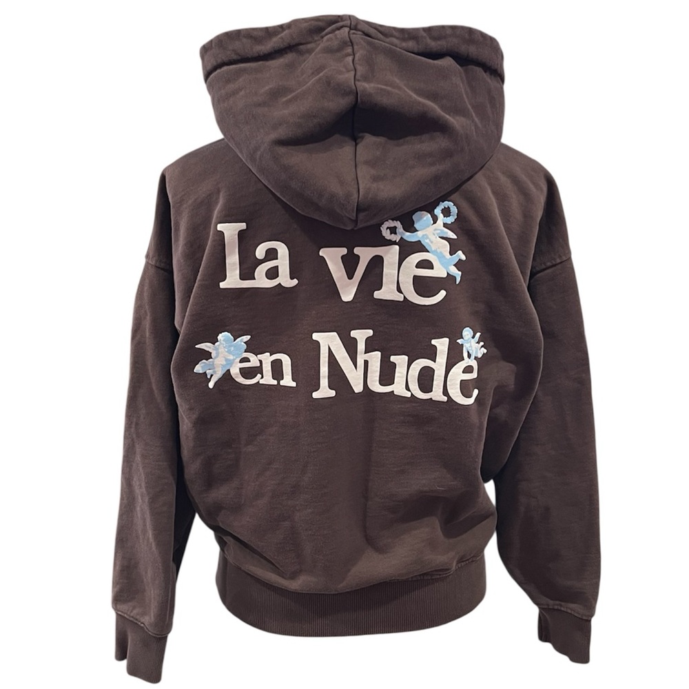 Nude Protect La Vie en Nude Brown Hoodie Size XS